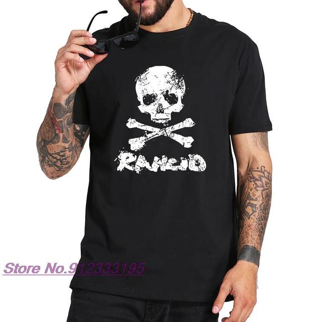 Koszulka męska zespołu Punk Rockowego, wykonana z 100% bawełny, z cyfrowym nadrukiem czaszki - Telegraph Avenue Tshirt - tanie ubrania i akcesoria