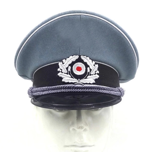 Oficerowa wełniana czapka z brodą WH M36 armii niemieckiej z II wojny światowej (rozmiar) - tanie ubrania i akcesoria