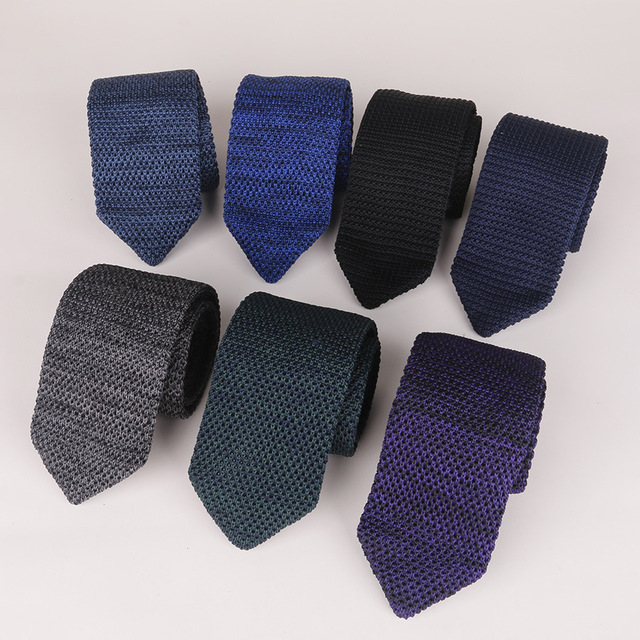 Krawat meski Linbaiway 6cm w dzianinie, gwarancja formalnego i stylowego wygladu - tanie ubrania i akcesoria