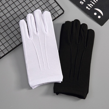 Rękawiczki rowerowe krótkie, czarno-białe, wykonane z wysokiej jakości bawełny dla mężczyzn i kobiet