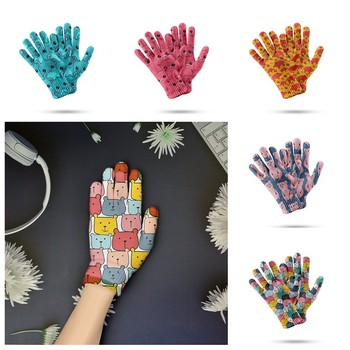 Nowe unisex rękawiczki dotykowe z magicznym ekranem - różowe, urocze kreskówkowe świnki