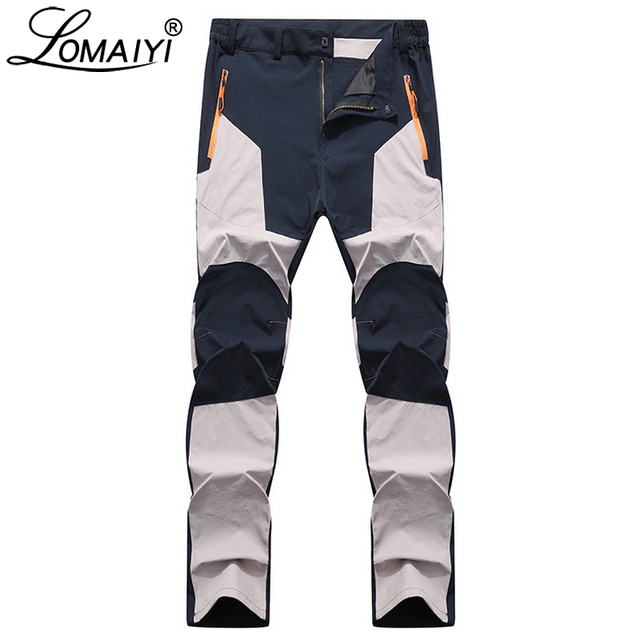 Spodnie męskie Casual LOMAIYI wiosenne/jesienne, wodoodporne, dresowe, Slim Fit robocze dla mężczyzn AM042 - tanie ubrania i akcesoria
