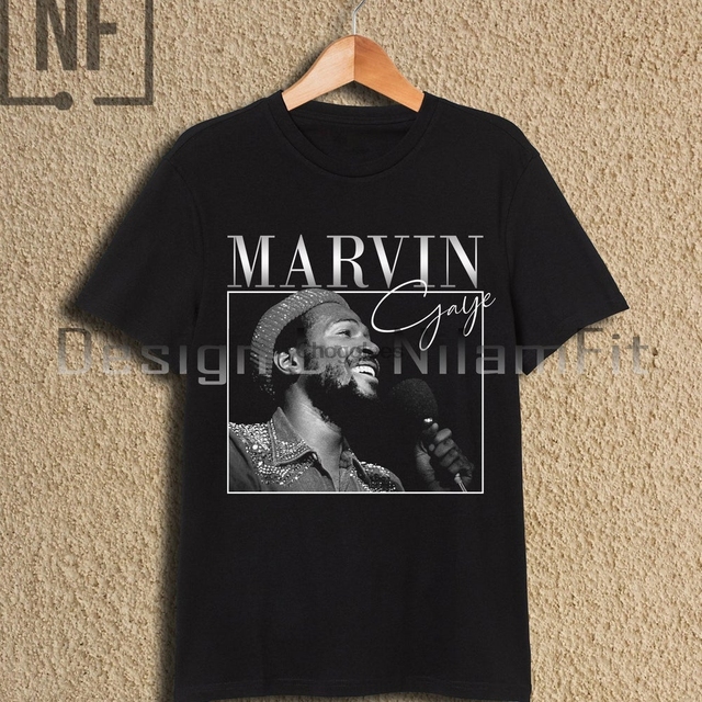 Koszulka Marvin Gaye Vintage Retro - Unisex, casual, rozmiar 28 RO - tanie ubrania i akcesoria