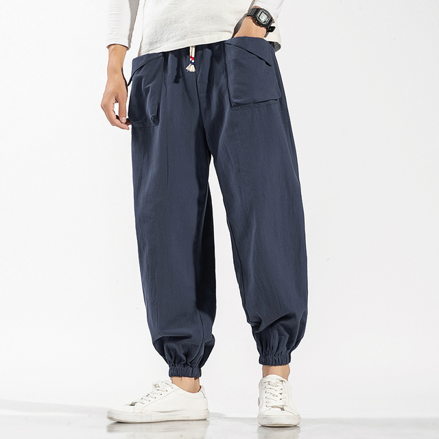 Spodnie męskie w stylu Harajuku z szerokimi nogawkami, duże rozmiary, Hip Hop 5XL, 2021, wieloma kieszeniami, luźne dorywczo, oversize - tanie ubrania i akcesoria