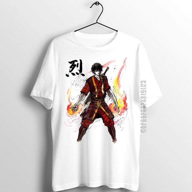 Koszulka Unix T-shirt męska z nadrukiem Avatar Aang Zuko Katara Toph Sokka - tanie ubrania i akcesoria