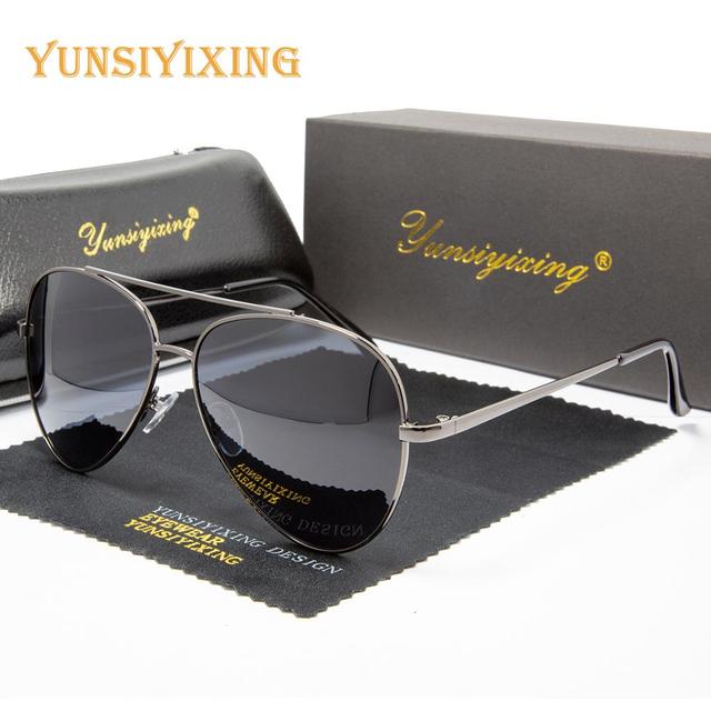Męskie okulary przeciwsłoneczne YSYX Vintage ze spolaryzowanymi soczewkami blokującymi niebieskie światło, wysokiej jakości UV400, model kierowcy, marki New6049 (2020) - tanie ubrania i akcesoria