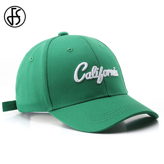 Zimowa czapka baseballowa FS 2021 z wyszywanymi literami - kolor beżowy/zielony. Wariant unisex. Typ Snapback Hip Hop. Polecane dla mężczyzn i kobiet - tanie ubrania i akcesoria