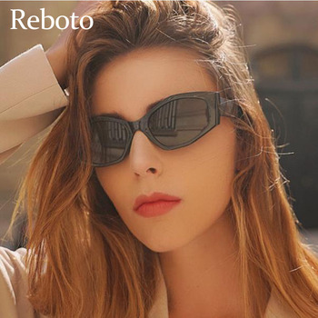 Okulary przeciwsłoneczne damskie - zabytkowy styl, małe oko kota, projektant UV400