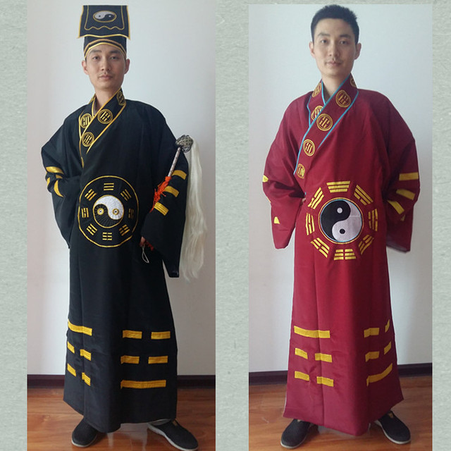 Mężczyźni taoistyczne ubrania - wysokiej jakości szaty taoistyczne w stylu chińskiego tańca ludowego - tanie ubrania i akcesoria