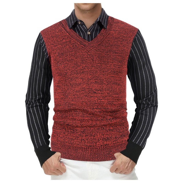 Męski pulower jesienno-zimowy business casual z kołnierzem - wysoka jakość, wygodny, dwuczęściowy - ropa hombre 2021 - tanie ubrania i akcesoria