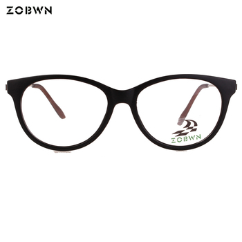 ZOBWN Nowość - cienkie optyczne okulary damskie w stylu okularów CAT Eye