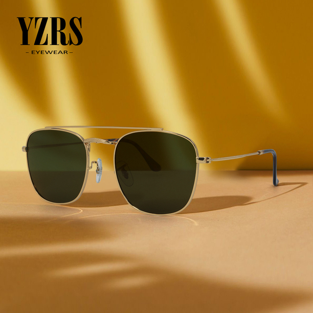 Spolaryzowane okulary przeciwsłoneczne YZRS klasyczne sportowe dla mężczyzn i kobiet z ultralekką ramą prostokątną i ochroną UV400 De Sol - tanie ubrania i akcesoria