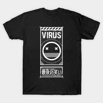 Koszulka męska Ostatni Śmiech - Motyw Wirusa - T-Shirt męski