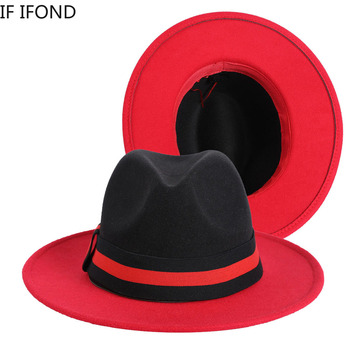 Modny kapelusz Fedora zimowy z patchworkowym designem dla eleganckich kobiet