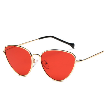 Okulary przeciwsłoneczne Cat Eye, styl vintage, czerwone i czarne, damskie