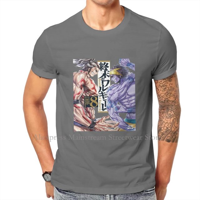 Ragnarok - koszulka Anime z grafiką, wysoka jakość, męska, vintage, bawełniana - tanie ubrania i akcesoria