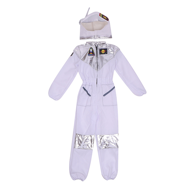 Deluxe kosmiczny kostium astronauta dla chłopców - biały, idealny na Halloween i imprezy tematyczne - tanie ubrania i akcesoria