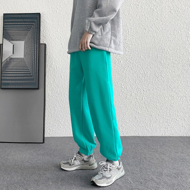 Spodnie dresowe Streetwear Sweat w jednolitych kolorach, ze ściągaczem i sznurkiem w pasie, idealne do biegania, rozmiar 5XL - tanie ubrania i akcesoria