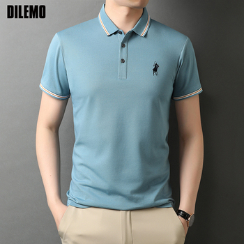Nowoczesne męskie koszulki Polo z krótkim rękawem i kołnierzem - designerskie logo, wysoka jakość i casualowy styl