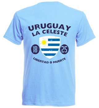 T-shirt męski marki urugwaj koszulka piłkarz legenda Soccers Sky 2019 La Celeste 1825