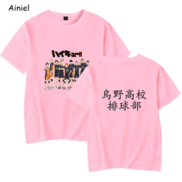 Koszula z krótkim rękawem 3D Anime Haikyuu - Shoyo Hinata T-Shirt Karasuno - tanie ubrania i akcesoria
