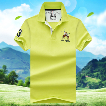 Nowa koszulka Polo męska z haftem, idealna na lato, styl casual i uliczny, krótki rękaw, rozmiar M-4XL, bawełniana, Polo Homme
