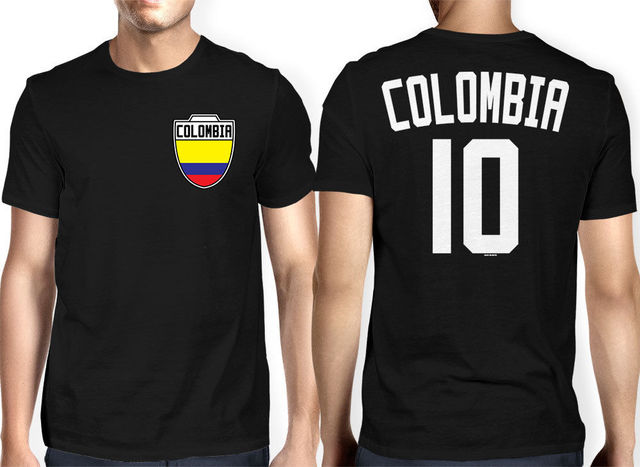 Koszulka męska T lato 2019 moda Columbia Soccer Crest Countryprint - tanie ubrania i akcesoria