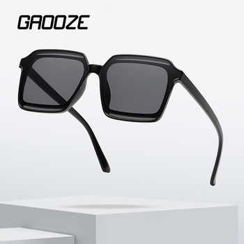 Okulary przeciwsłoneczne GAOOZE Vintage Square - ponadgabarytowe, damska moda, duża ramka