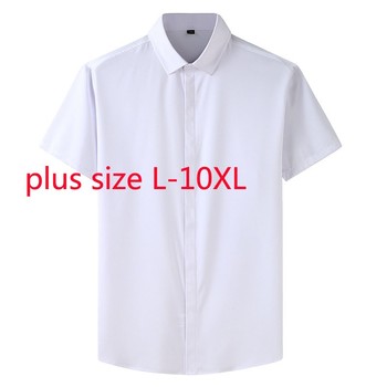 Nowa moda - Duże koszule na co dzień z krótkim rękawem, Plus rozmiar L-10XL