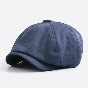 Letnia czapka Unisex Gazeciarz płaski bluszcz Beckham Casual - czapka beret ośmiokątna w jodełkę z cienkiej bawełny tata