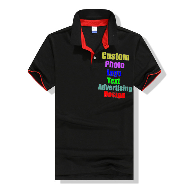 Męska koszulka polo z krótkim rękawem z personalizowanym logo i zdjęciem - idealna dla pracowników i zespołów firmowych, Patchwork, Unifom, 2019 - tanie ubrania i akcesoria