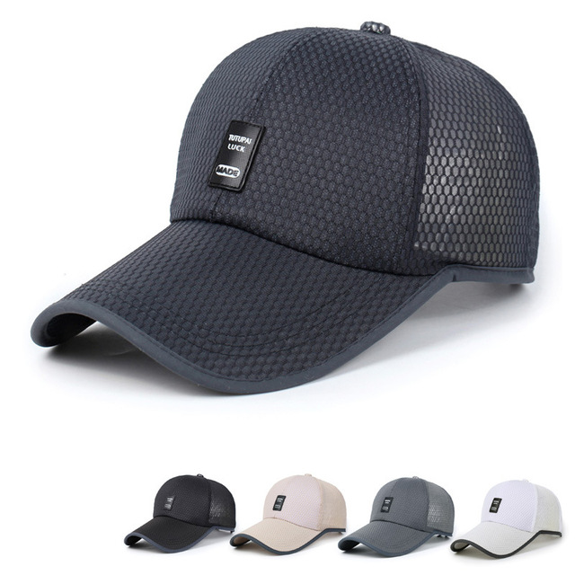 Męska siateczkowa czapka baseballowa z daszkiem 2021new - tanie ubrania i akcesoria