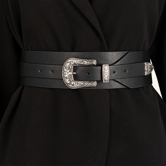 Nowa damska sukienka z czarnymi paskami zakrywająca talię - 2021 aktualizacja - tanie ubrania i akcesoria
