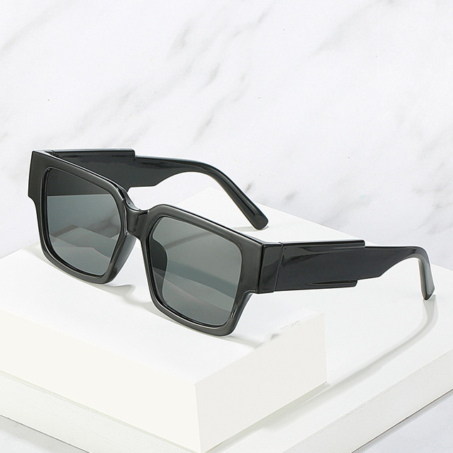 Retro okulary przeciwsłoneczne z pudełkiem - mody dla kobiet i mężczyzn + UV400 - tanie ubrania i akcesoria