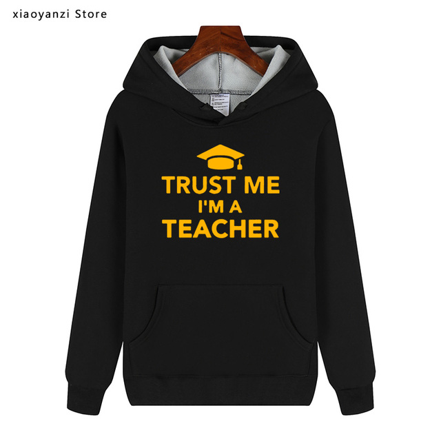 Bluza polarowa z kapturem dla nauczycieli - casualowa, wysokiej jakości Plus Size - tanie ubrania i akcesoria