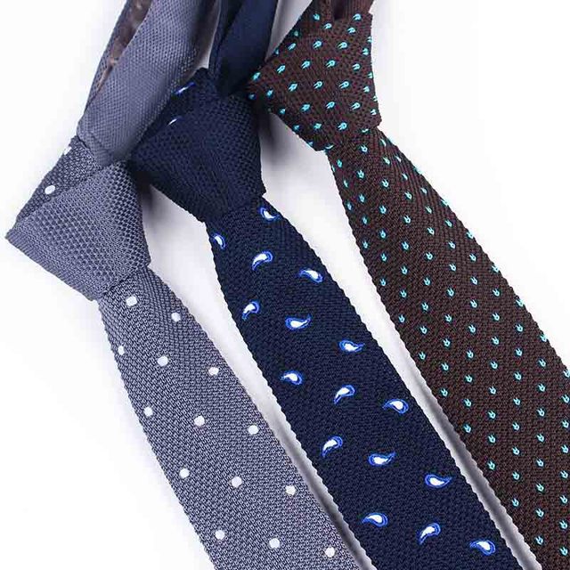 Męskie krawaty Linbaiway z dzianiny żakardowej do codziennego noszenia, na drutach, na ślub, jako prezent z własnym logo - tanie ubrania i akcesoria