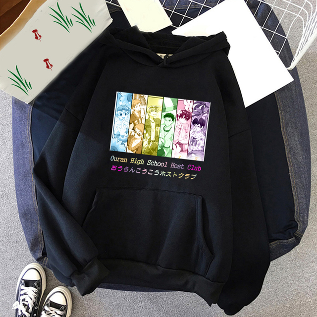 Bluza z kapturem Anime Ouran Liceum Host Club Casual Style LS - tanie ubrania i akcesoria