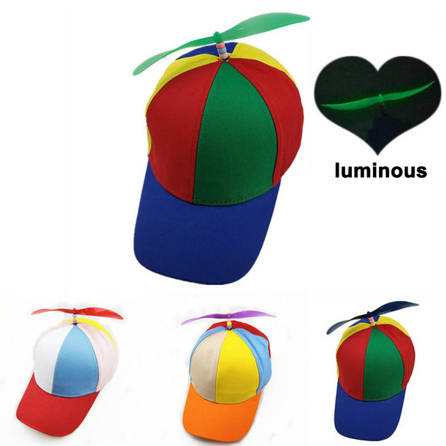 Czapka baseballowa Snapback Multicolor z odpinanym śmigłem dla dorosłych i dzieci - tanie ubrania i akcesoria