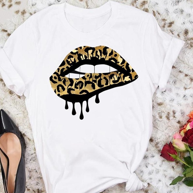 Nowoczesne modne koszulki damskie z nadrukiem 2021 Leopard w stylu sexy - tanie ubrania i akcesoria