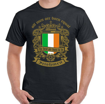 Koszulka męska Irlandia T-Shirt z flagą Rugby Dzień Świętego Patryka