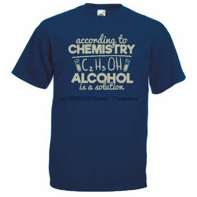 Koszulka męska Small-5XL związek chemiczny C2H5OH - tanie ubrania i akcesoria