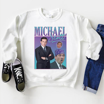 Bluza damskie w stylu Retro Vintage, inspirowana programem telewizyjnym Biuro Michaela Scotta
