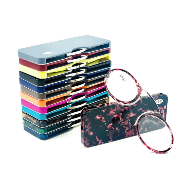 Ultra lekkie przenośne okulary do czytania Hot TR90 Card dla mężczyzn i kobiet - tanie ubrania i akcesoria