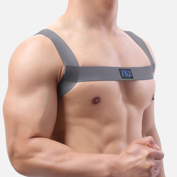 Męskie Body – pas na klatkę piersiową, bielizna uprząż, bokserki – zestaw elastyczne ramię, bondage, seksowna bielizna, męski kostium