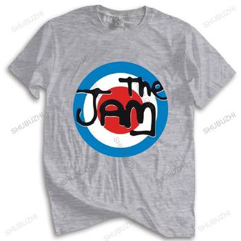 Nowy męski T-shirt marki Moda z luźnym krojem i logo dżemu Spray