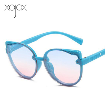 Okulary przeciwsłoneczne XojoX Vintage dla dzieci – gradientowe, w modnym stylu kociego oka