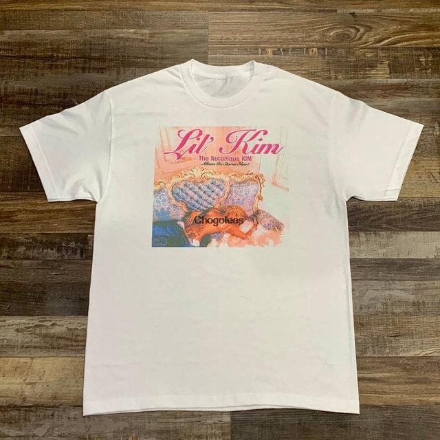 Koszulka męska Vintage Lil Kim z lat 90. w stylu rapowym - tanie ubrania i akcesoria