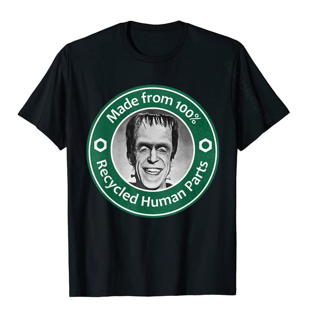Męska koszulka z nadrukiem Frankenstein Funny Misfit - Zabawny i Funkcjonalny - tanie ubrania i akcesoria