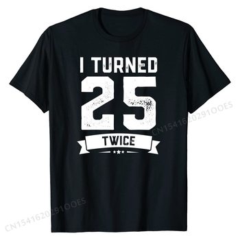 Męska koszulka z zabawnym projektem na 50. urodziny - zmienione 25 razy