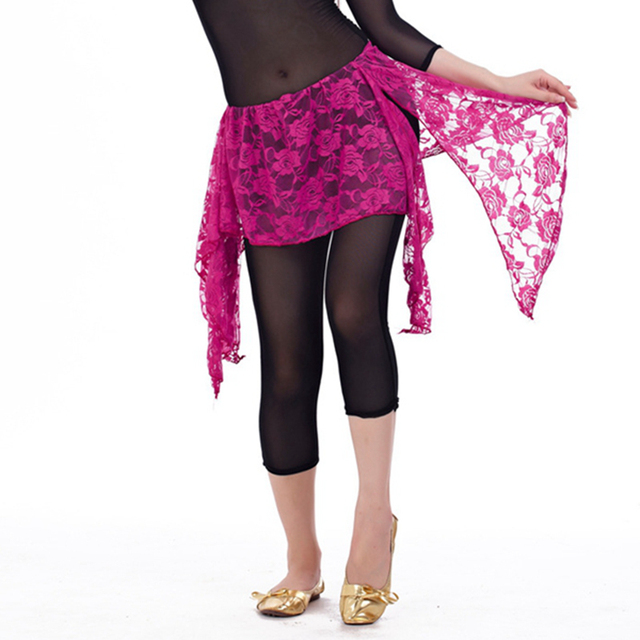 Kobiety Dancewear - krótkie spódnice Bellydance, w 13 kolorach, z chustą na biodra - tanie ubrania i akcesoria